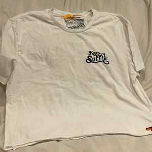 AVIATOR NATION White Graphic Tee